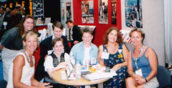 A group picture from the first BEA I went to, it includes some folks from Naiad. I think Barbara Grier might have taken this picture, since neither she nor Donna is in it.