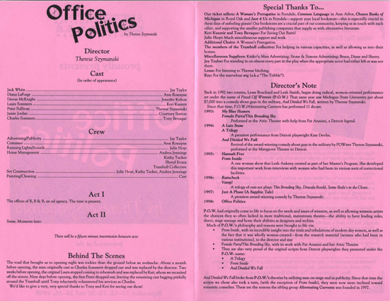 Office Politics Program inside